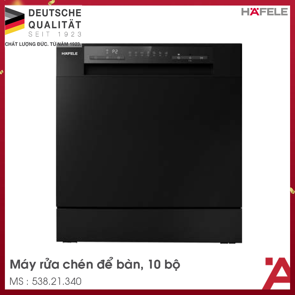 Máy Rửa Chén Bát HDW-T5551B Hafele 538.21.340, Bảo hành 3 năm chính hãng