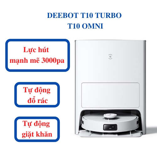 Robot hút bụi lau nhà ecovacs deebot t10 / t10 turbo / t10 omni - hàng like new