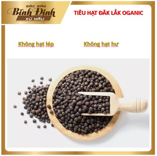 500gr Hạt tiêu đen đăk lắk, không hạt lép, không hạt hư - Hạt tiêu sạch 100% - Hạt tiêu trồng tự nhiên