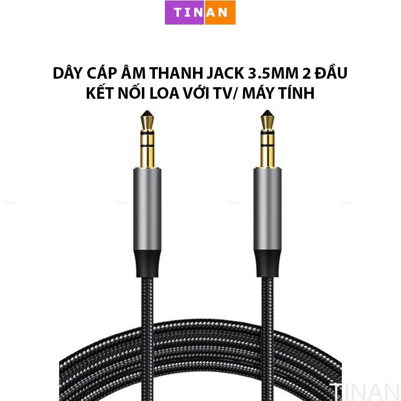 Dây cáp âm thanh 2 đầu jack 3.5mm, 4 khấc ,3khấc 2 vạch), dùng kết nối điện thoại với loa/ xe ô tô
