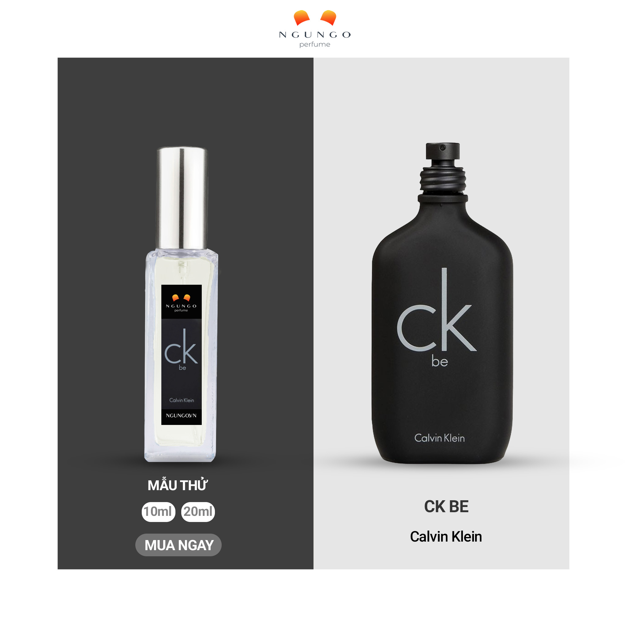 Nước hoa Calvin Klein CK Be mẫu dùng thử nhỏ gọn bỏ túi - Ngu Ngơ Perfume