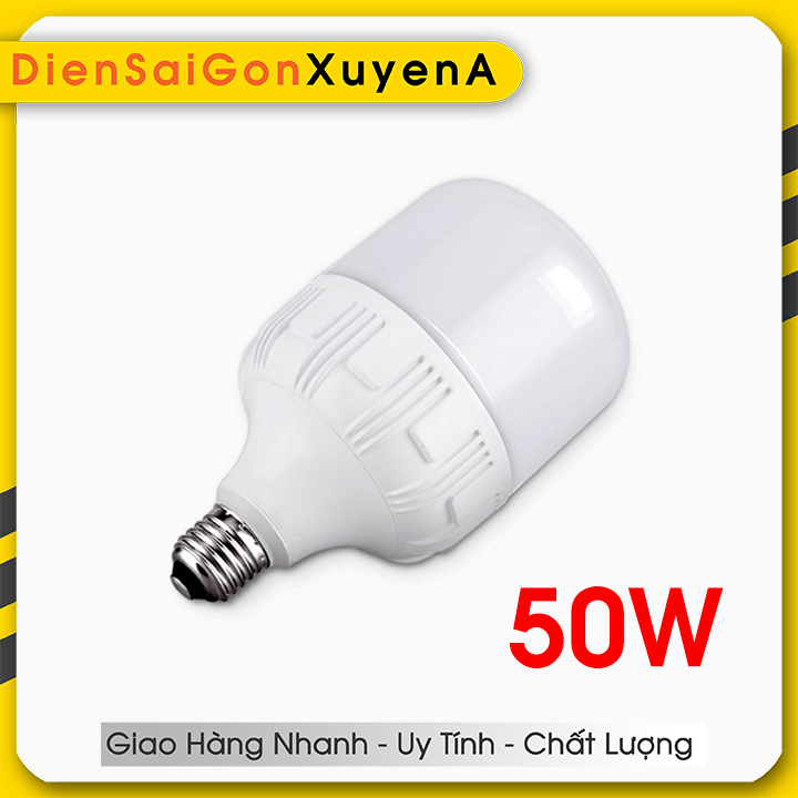 Bóng đèn led bulb trụ 50w e27 - phân phối bởi điện sài gòn xuyên á