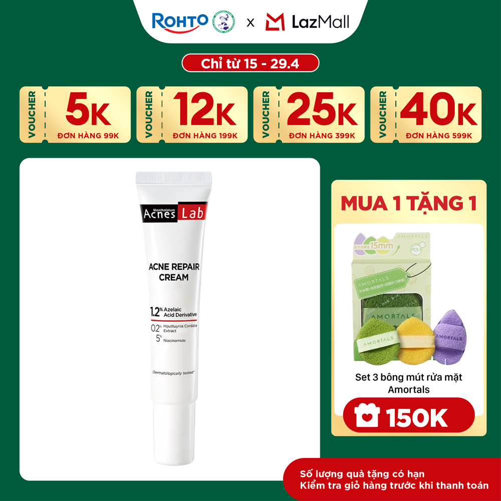 Kem dưỡng da giảm mụn chuyên sâu Acnes Lab Acne Repair Cream 20g