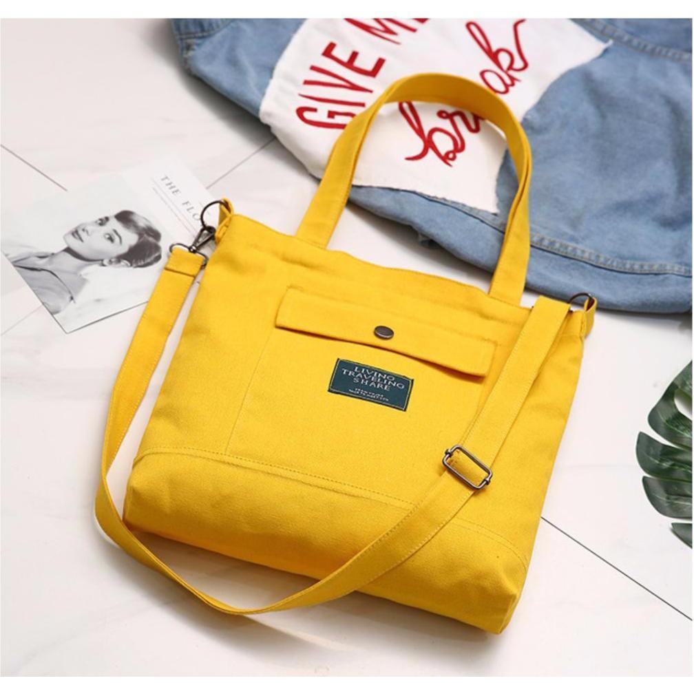 [HCM]Túi Tote Túi đeo chéo túi đeo vai nữ SP1102 Vải Oxford bền bỉ 2 in 1 có thể đeo chéo hoặc đeo vai cực xịn có 3 màu lựa chọn