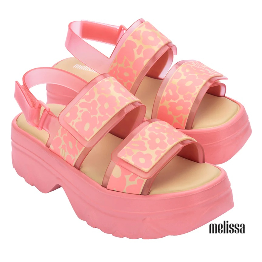 Giày Sandals đế xuồng Melissa Brave Platform AD - Hồng