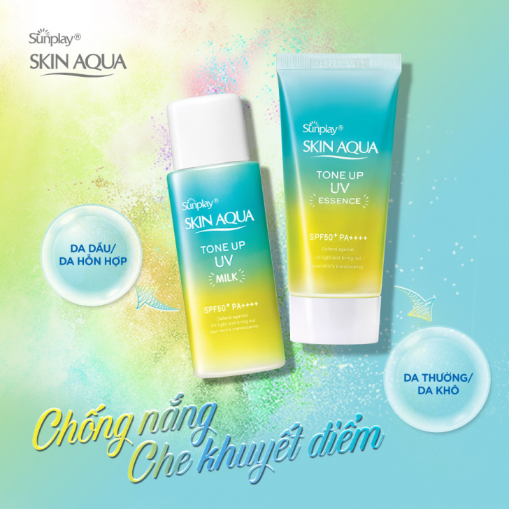 Kem chống nắng Skin Aqua Tone up UV SPF 50+ PA++++ 50gr