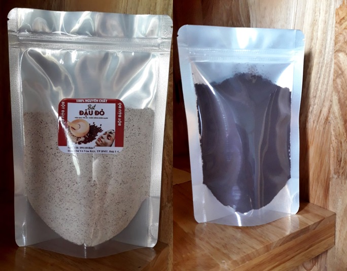 Combo bột đậu đỏ + bột cafe - mỗi gói 100g tẩy tế bào chết