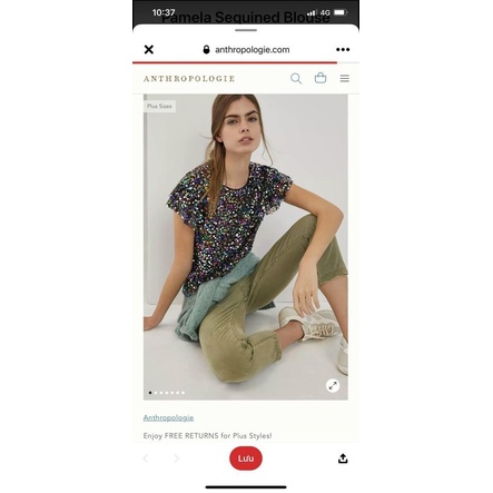 Áo sequin nữ anthropologie
