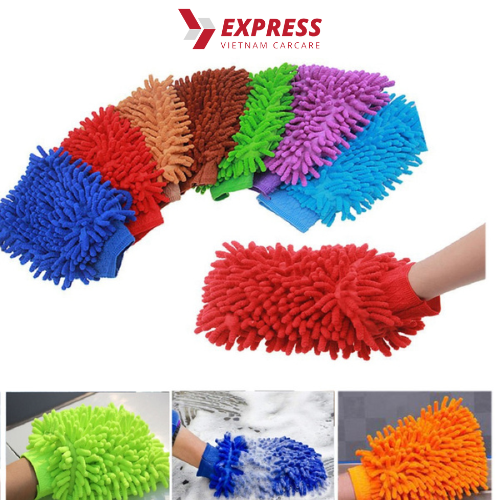 Găng Tay Rửa Xe Sợi Microfiber