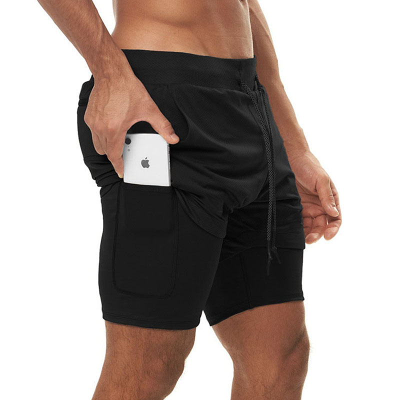 Quần thể thao nam 2 lớp, quần tập gym nam qdkd960
