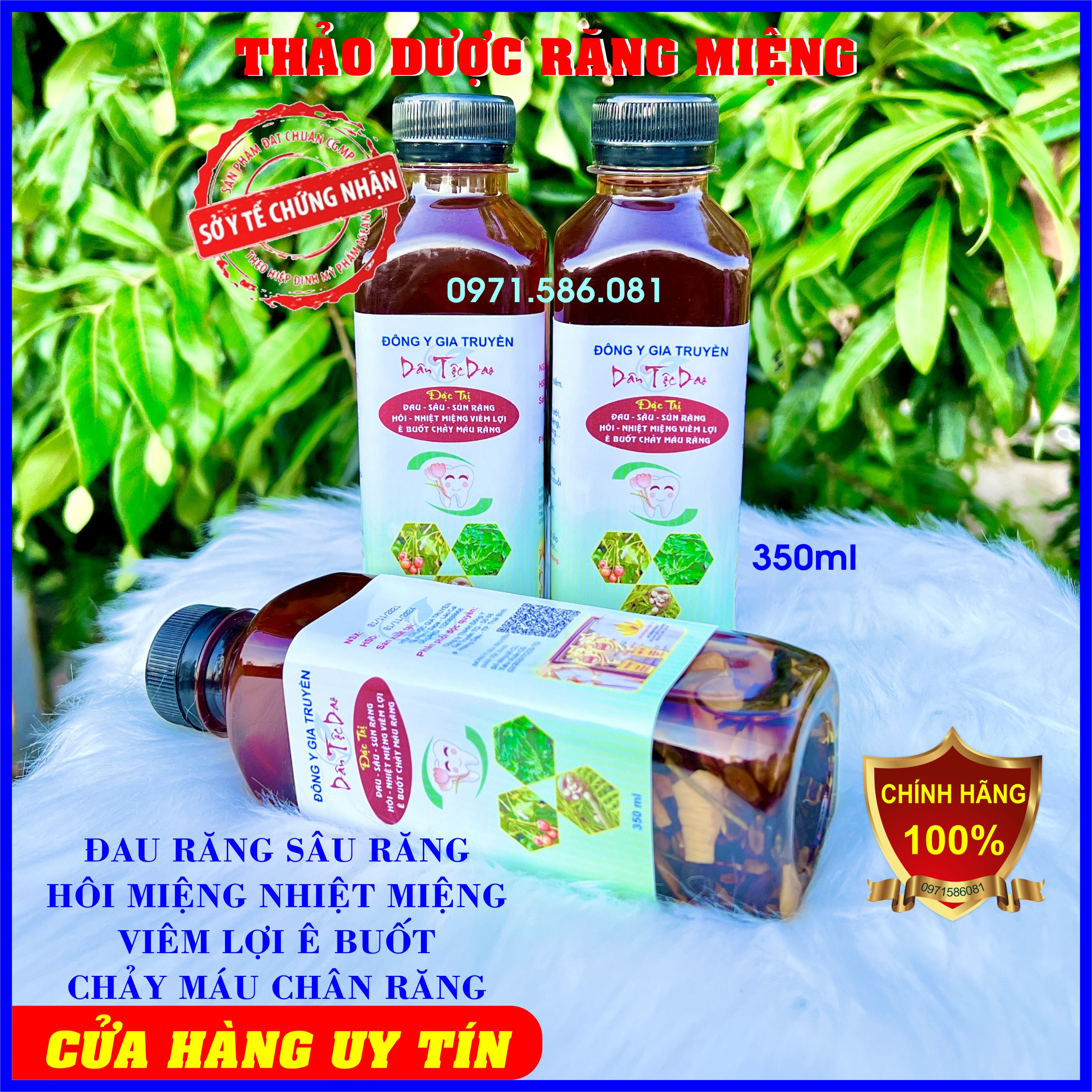 Nước súc miệng. đau răng, sâu răng, sún răng, hôi miệng, nhiệt miệng, chảy máu chân răng. chai 350ml.
