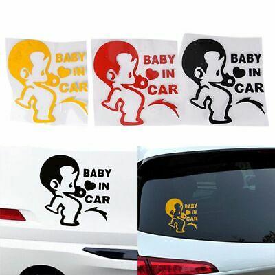 Miếng dán baby in car màu vàng