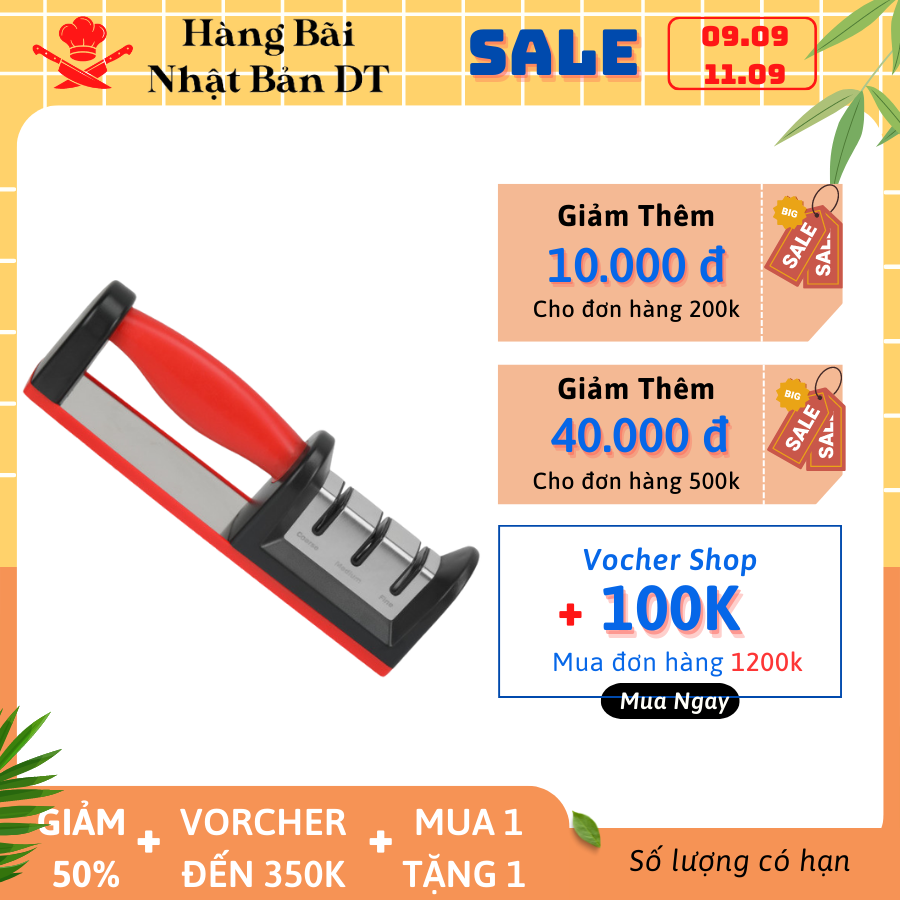 Dụng cụ mài dao TAMASAKI X8 cao cấp, dụng cụ mài dao kéo đa năng công nghệ nhật bản,Dụng cụ mài dao cầm tay 3 trong 1 lưỡi mài phủ gốm ceramic, phủ kim cương, hợp kim vonfram, máy mài dao