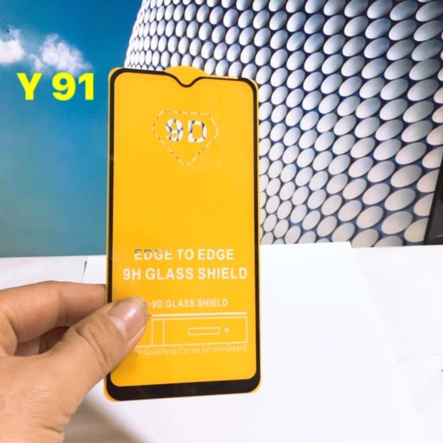 Combo 2 kính cường lực Full màn hình cho Vivo Y91