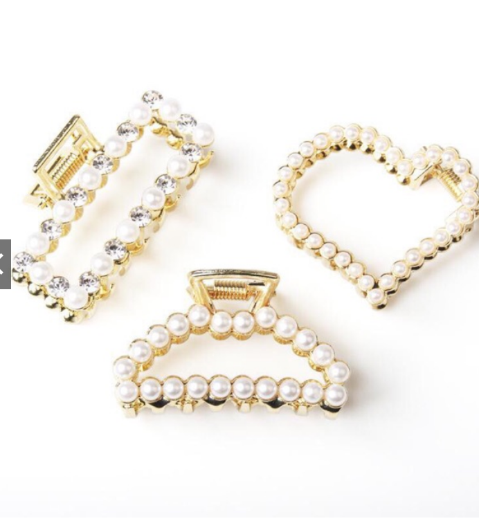 Set 3 kẹp càng cua đính đá cực xinh