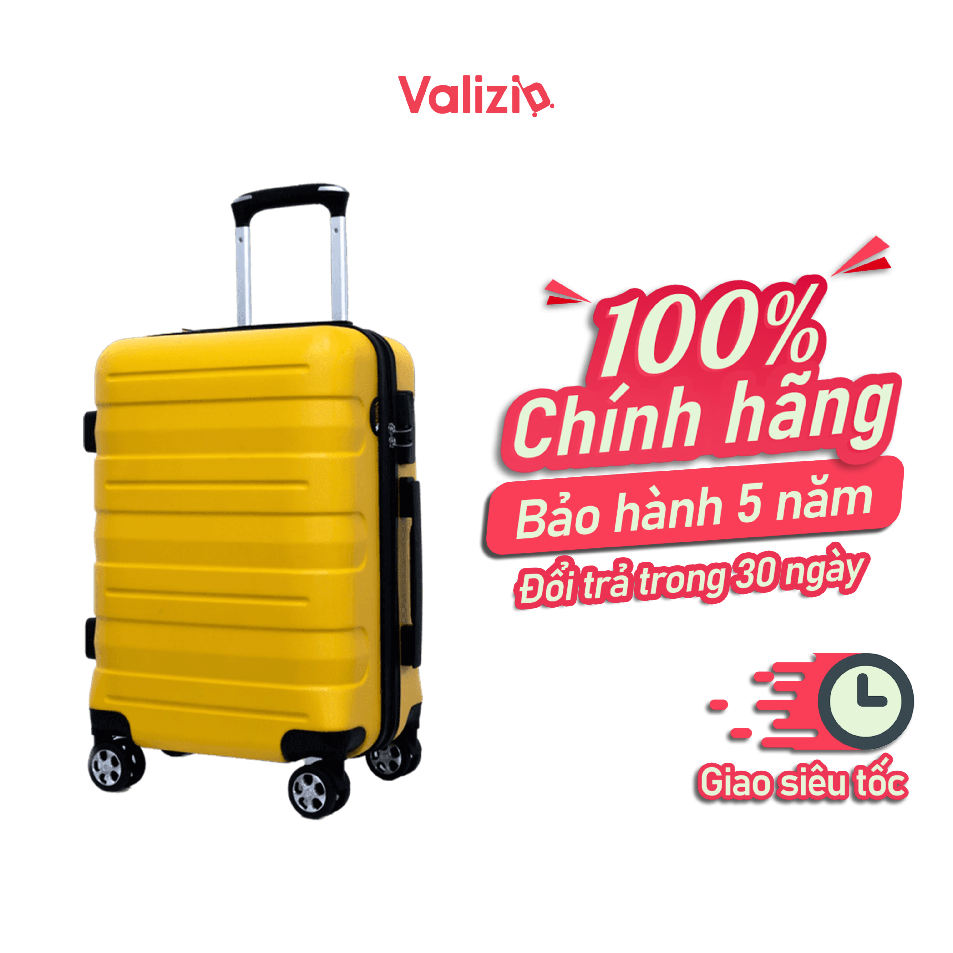 Vali Kéo Chống Va Đập, Vali Du Lịch Tay Kéo Nhôm Không Rỉ Sét Valizio 209