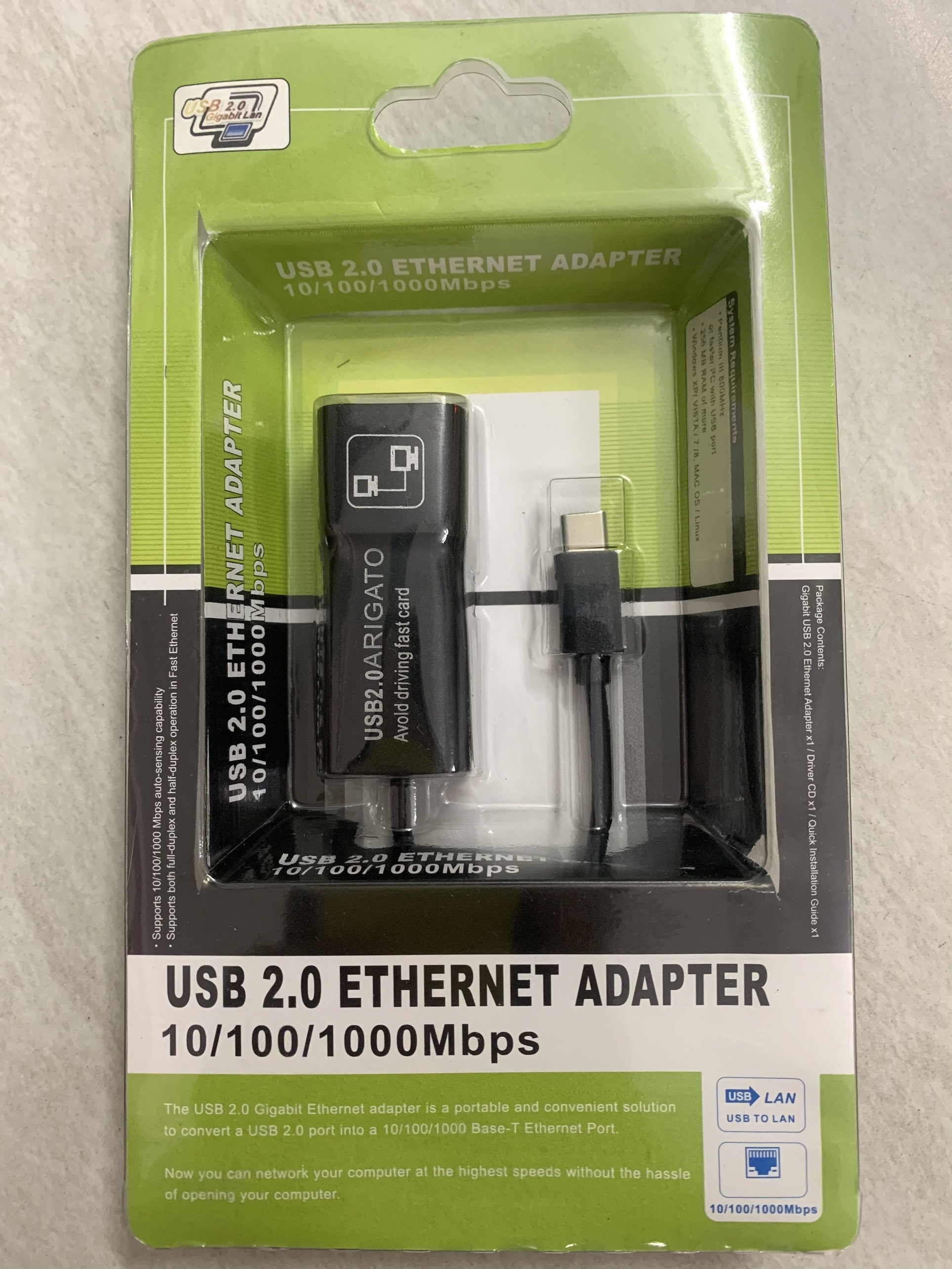 Cáp chuyển usb type-c sang cổng lan rj45