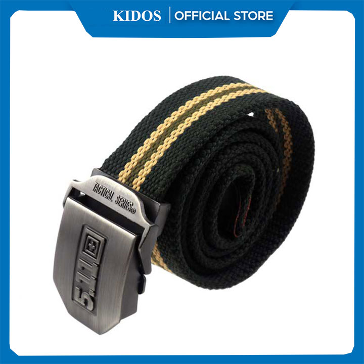 Thắt Lưng Vải Dù Nam Phong Cách Lính, Mặt Khóa  511 Hợp Kim Thép Không Ghỉ Dây Vải Dù Bền Chắc Hiện Đại