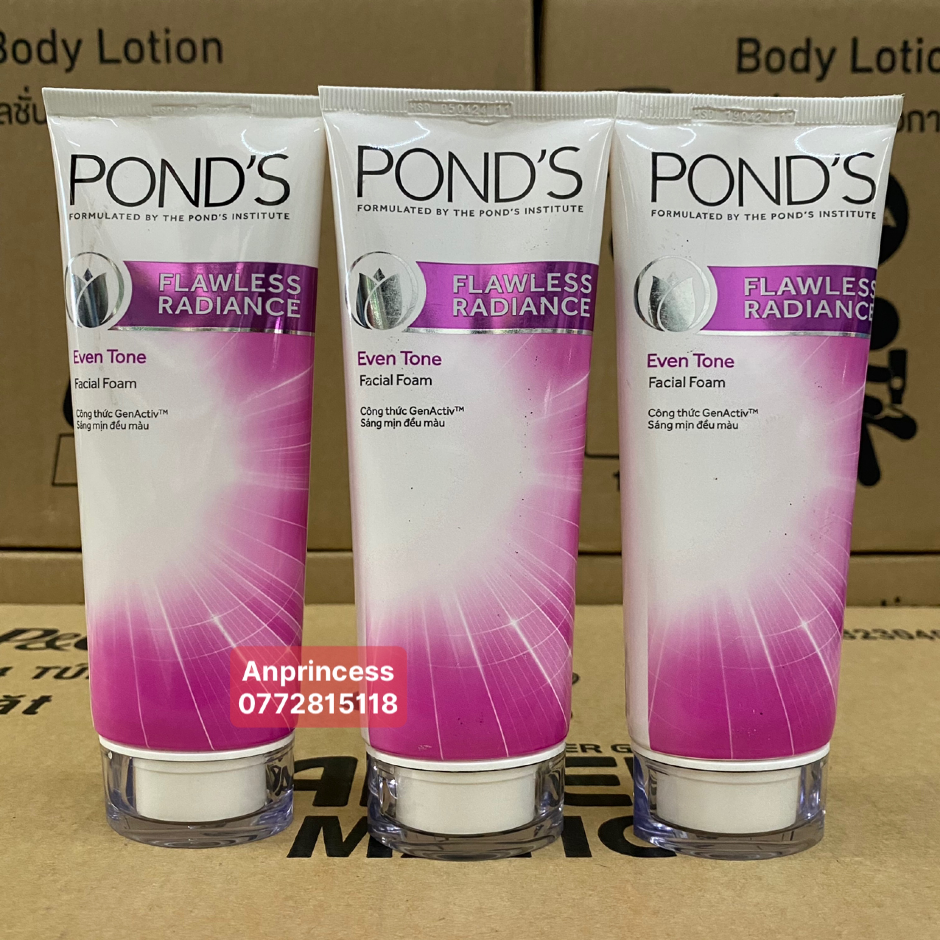 Sữa rửa mặt pond’s flawless radiance 100g cao cấp