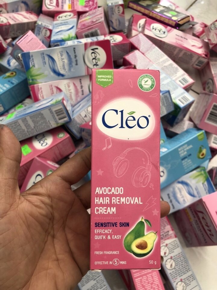 Kem tẩy lông Cleo Avocado Hair Removal Cream 50g - 305