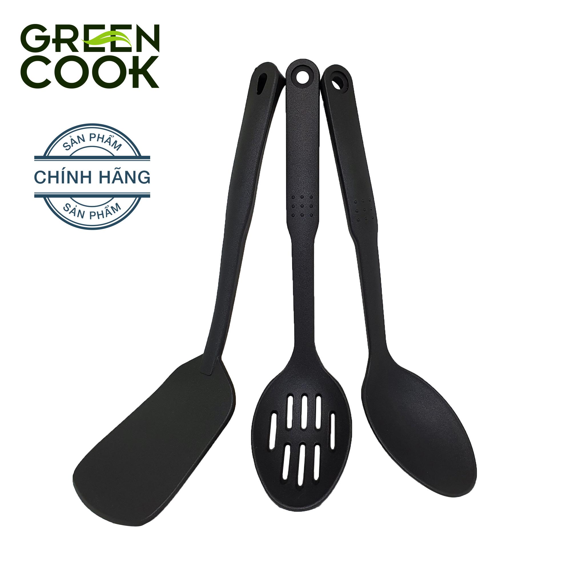 Bộ 3 vá sạn nhựa dùng cho chảo, nồi chống dinh không chứa chì, an toàn cho sức khỏe