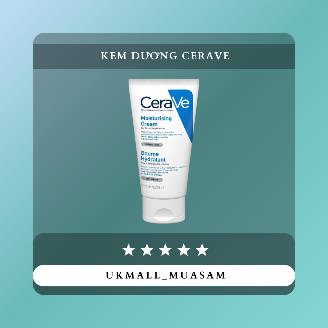 Kem dưỡng ẩm Cerave Moisturizing Cream Bản Pháp 50ml