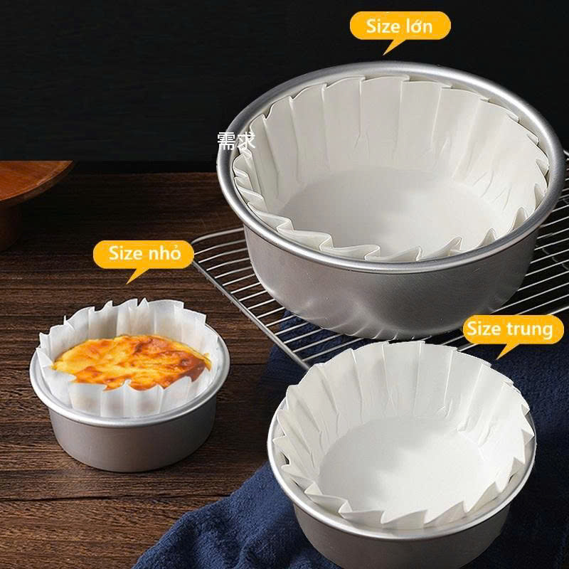 Giấy nướng bánh thành cao có 3 size