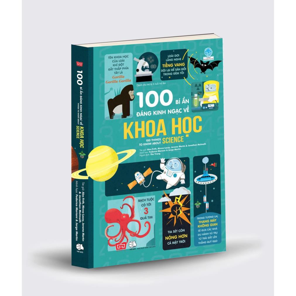 Sách - 100 bí ẩn đáng kinh ngạc về Khoa học