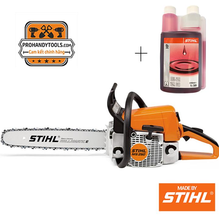 Máy cưa xích MS250 STIHL Đồng Bộ Lam Xích 18IN  - CHÍNH HÃNG