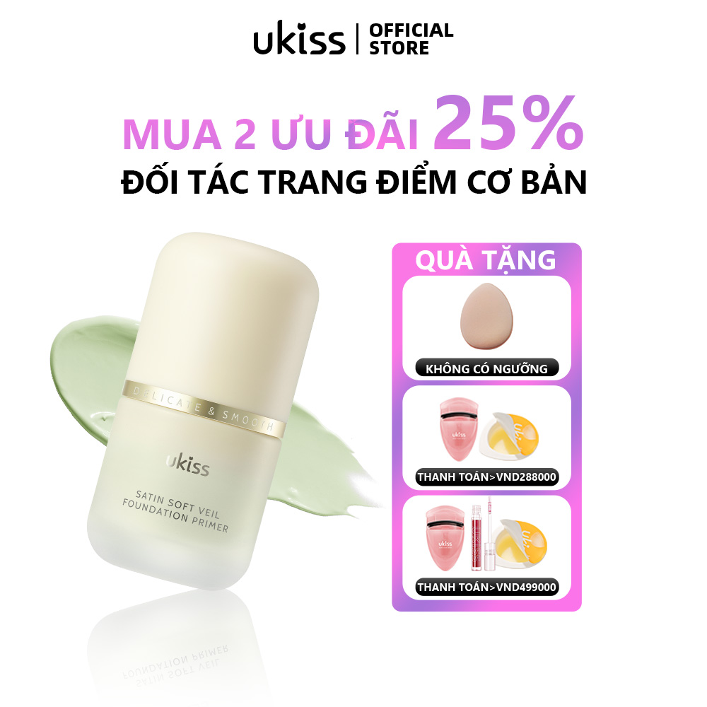 Ukiss kem lót mặt kem lót nền trang điểm kem che khuyết điểm nâng tông 30g