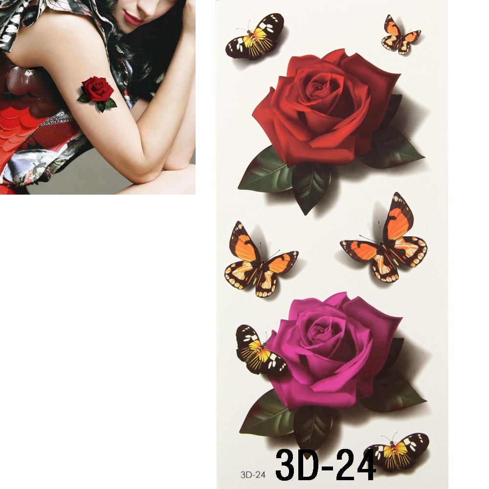2 miếng hình xăm dán 3D - mẫu 24