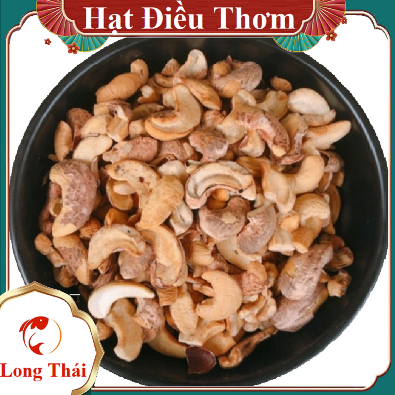 Hạt điều rang muối bể đôi ngon chất lượng - hạt điều bể - hạt điều vỡ - long thái