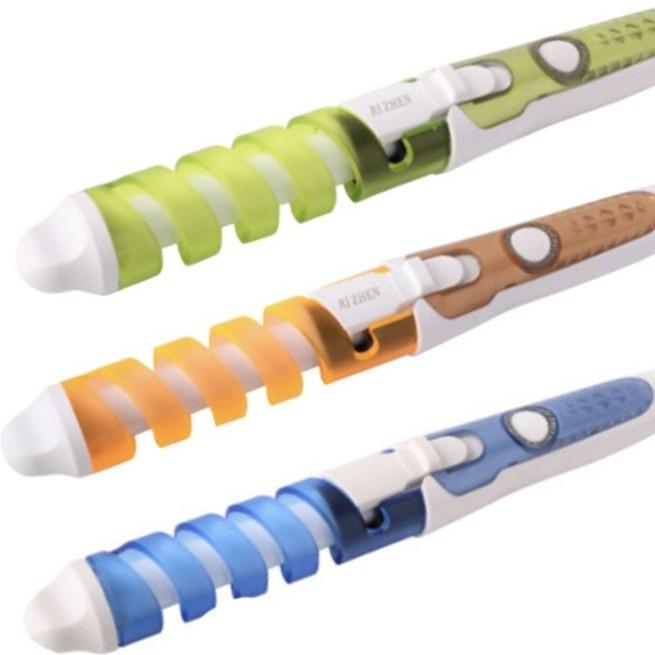 Máy Uốn Tóc Mini Nova Hình Xoắn Ốc Lõi Sứ Làm Tóc Nhanh,