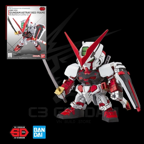 Bandai Mô hình lắp ráp Gundam SD EX Astray Red Frame
