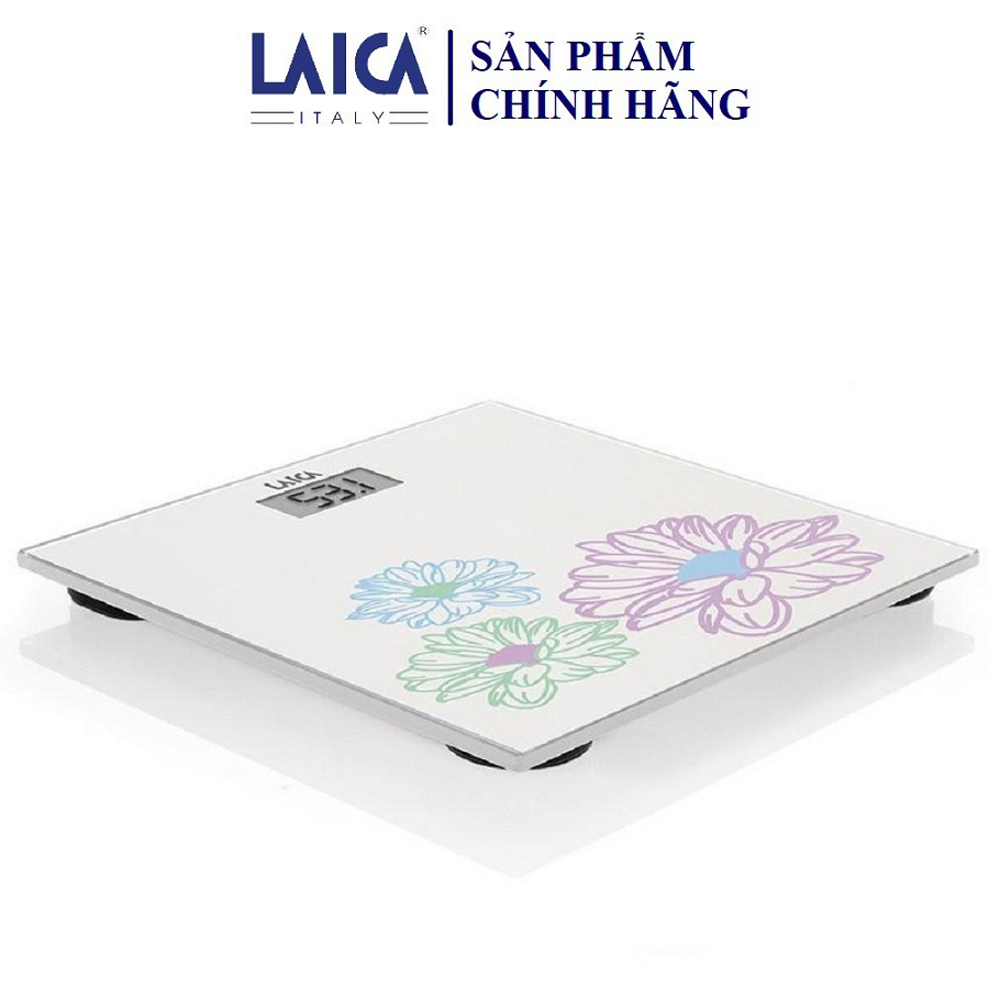 Cân sức khỏe điện tử mặt kính, cân nặng tới 180kg laica-italy ps1052