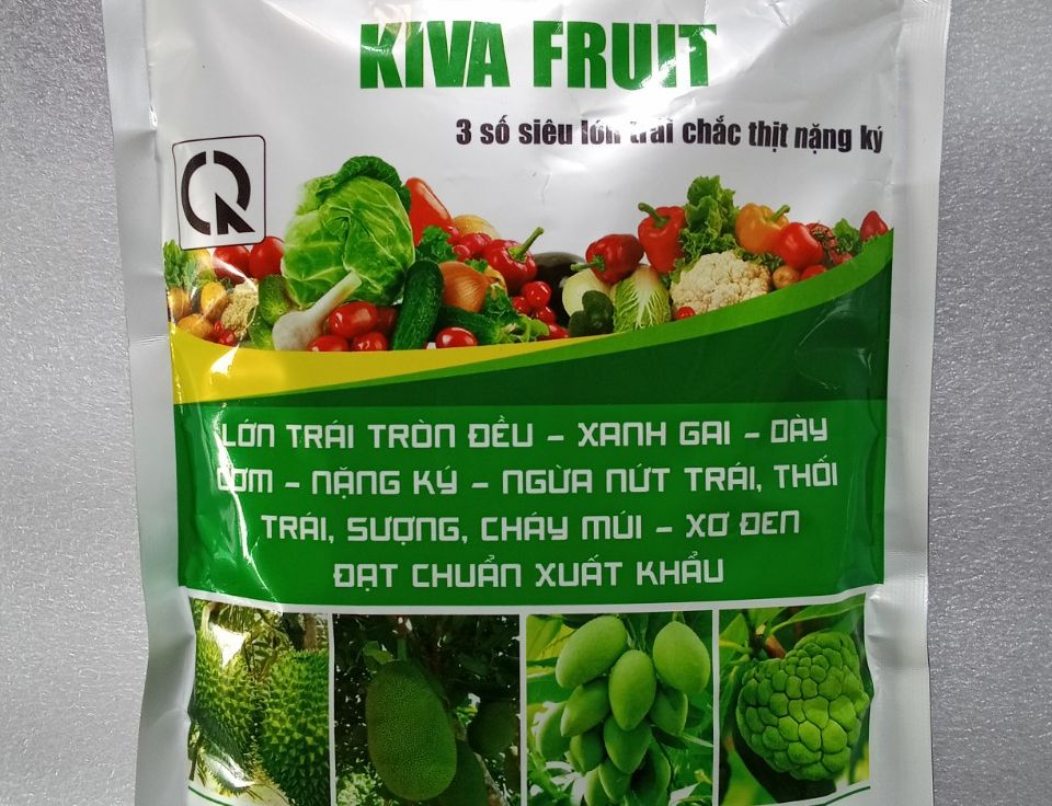 1kg 17-17-17 te - phân bón 3 số siêu lớn trái xanh gai dùng cho sầu riêng , mít , cây ăn quả