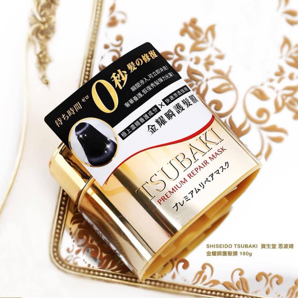 Kem Ủ Tóc Tsubaki Premium Repair Mask 180g Chiết Xuất Ngọc Trai Nhật Bản Hàng Nội Địa Panda Fukuoka