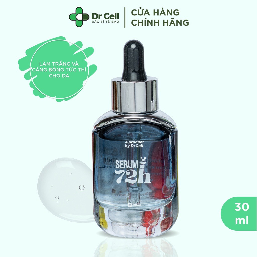 Serum truyền trắng 72h dưỡng ẩm, ngăn ngừa lão hóa, mờ thâm nám dr cell , lọ 30ml