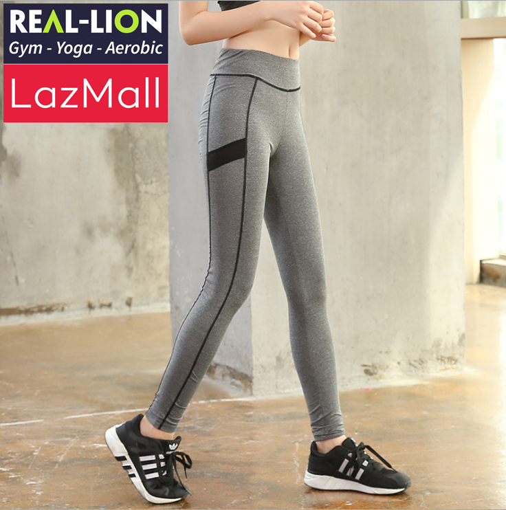 Quần thể thao nữ REAL-LION tập Gym, Yoga, Aerobic - Quần tập gym nữ cao cấp, co giãn 4 chiều - RL16