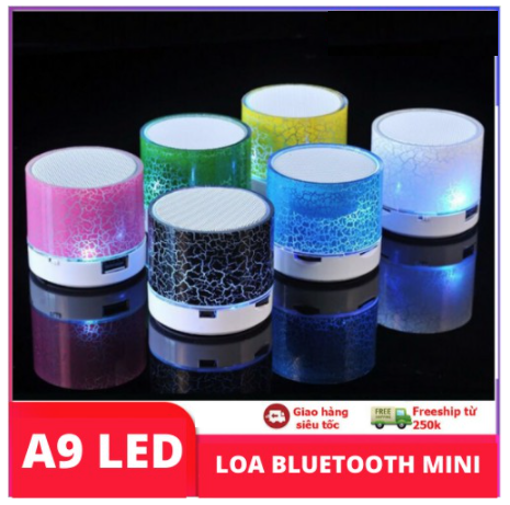 Loa Bluetooth không dây mini có đèn LED nhiều màu