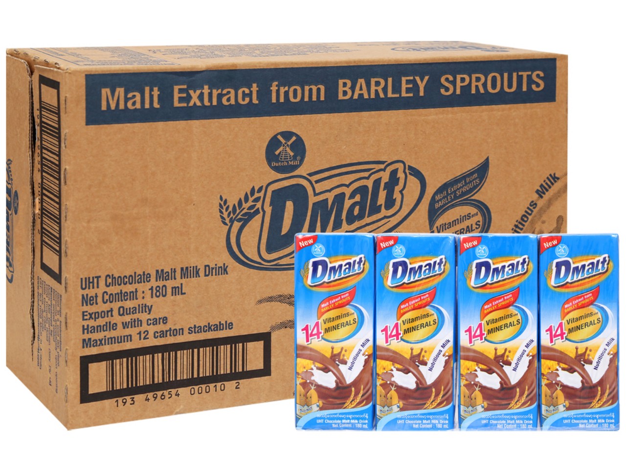 Sữa dmalt cacao lúa mạch thùng 48 hộp