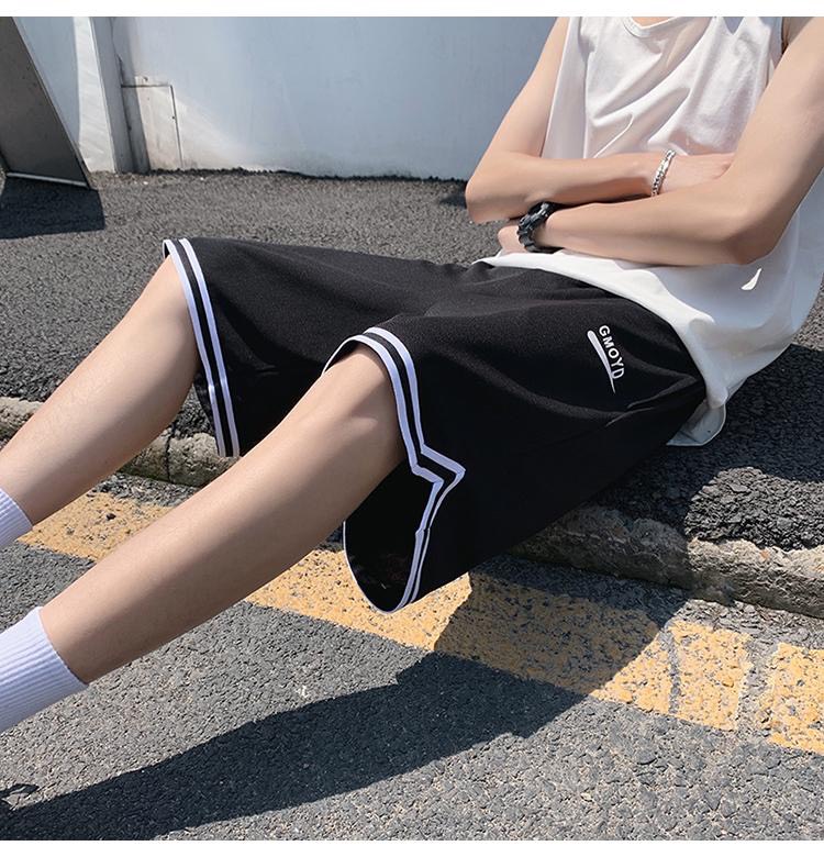 Quần shorts thun nam phối sọc Quần thun nam vải đẹp