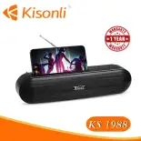 Loa bluetooth soundbar Kisonli KS-1988 siêu trầm TWS kết nối cùng lúc 2 loa - tích hợp chế độ EQ cho dãy âm thanh khác