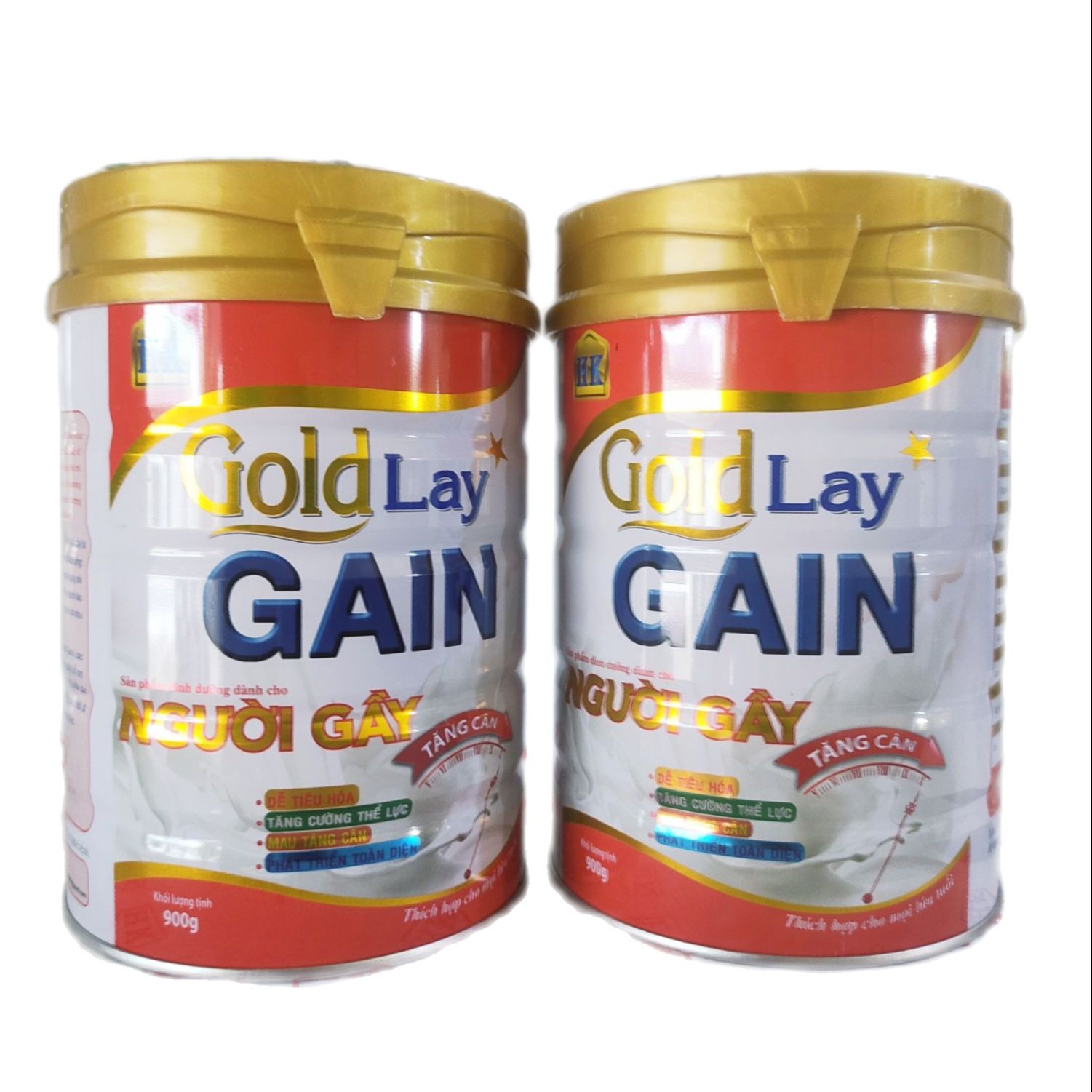Combo 2 lon sữa bột goldlay gain dành cho người gầy hộp 900g