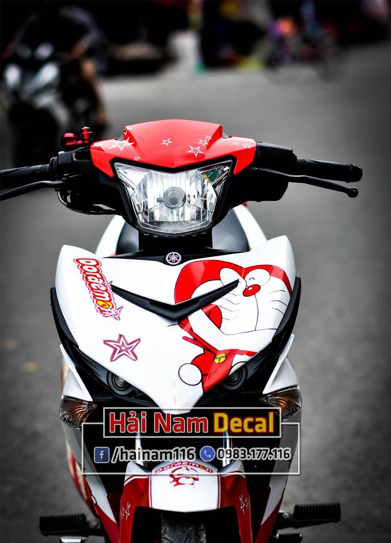 Tem Trùm Exciter 150 Trắng Đỏ Đoreamon