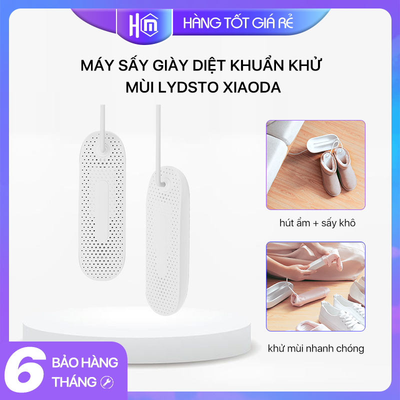 Máy sấy giày diệt khuẩn khử mùi Lydsto xiaoda- tỷ lệ diệt khuẩn 99%, khử mùi nhanh chóng