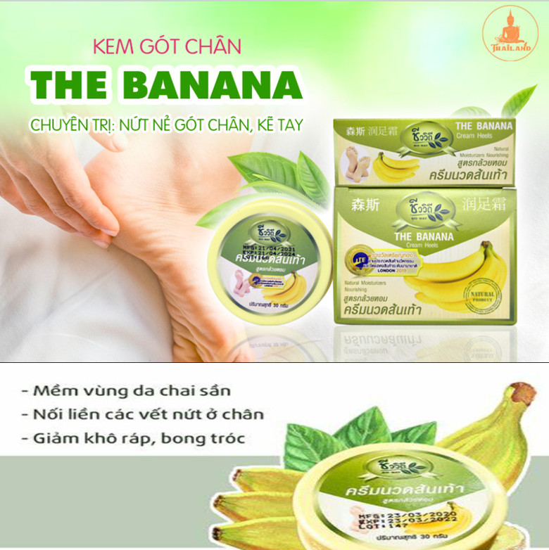 Combo 02 Hộp Kem Thoa Nứt Gót Chân, Dưỡng Da Chân Và Tay Mịn Màng Thái Lan