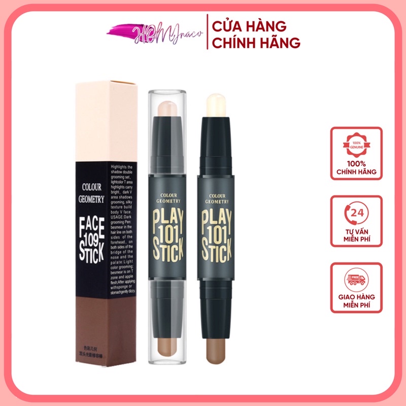 Bút Tạo Khối Và Che Khuyết Điểm 2 Đầu Lameila Contour And Highlight Stick Lameila Nội Địa Trung No1002