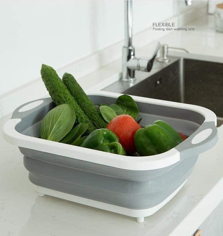 Chậu rửa gấp gọn thông minh, chậu rửa hoa quả