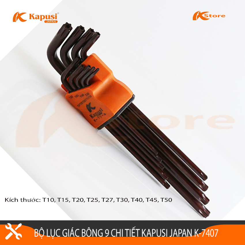 BỘ LỤC GIÁC BÔNG - LỤC GIÁC HOA THỊ 9 CHI TIẾT KAPUSI JAPAN K-7407